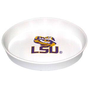NCAA LSU Tigers Soap Dish Polymer Coin Holder Bath White Purple New